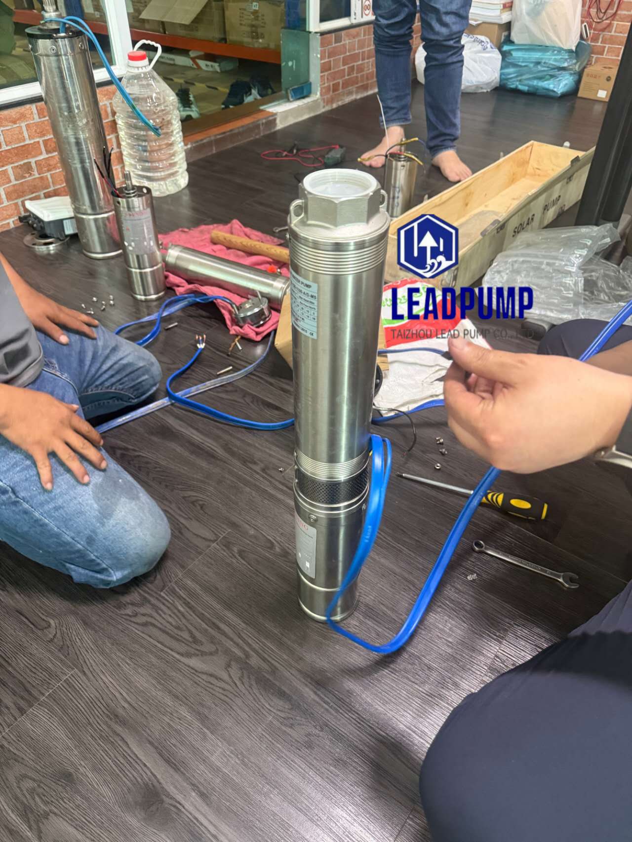 Taizhou Lead Pump Co., Ltd는 태양 광 펌프 문제로 동남아시아의 고객을 지원하기 위해 돌진합니다.